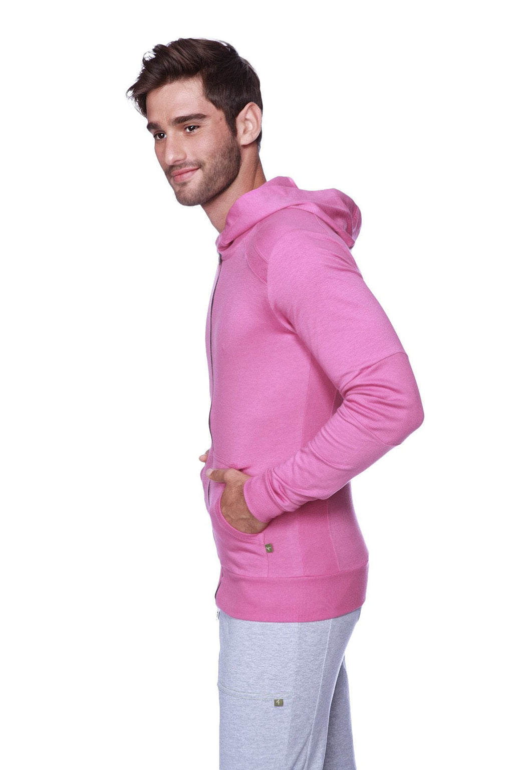 Form-Fit Crossover Zip Yoga Hoodie – Berry