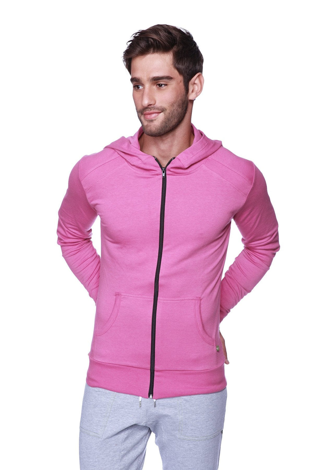 Form-Fit Crossover Zip Yoga Hoodie – Berry