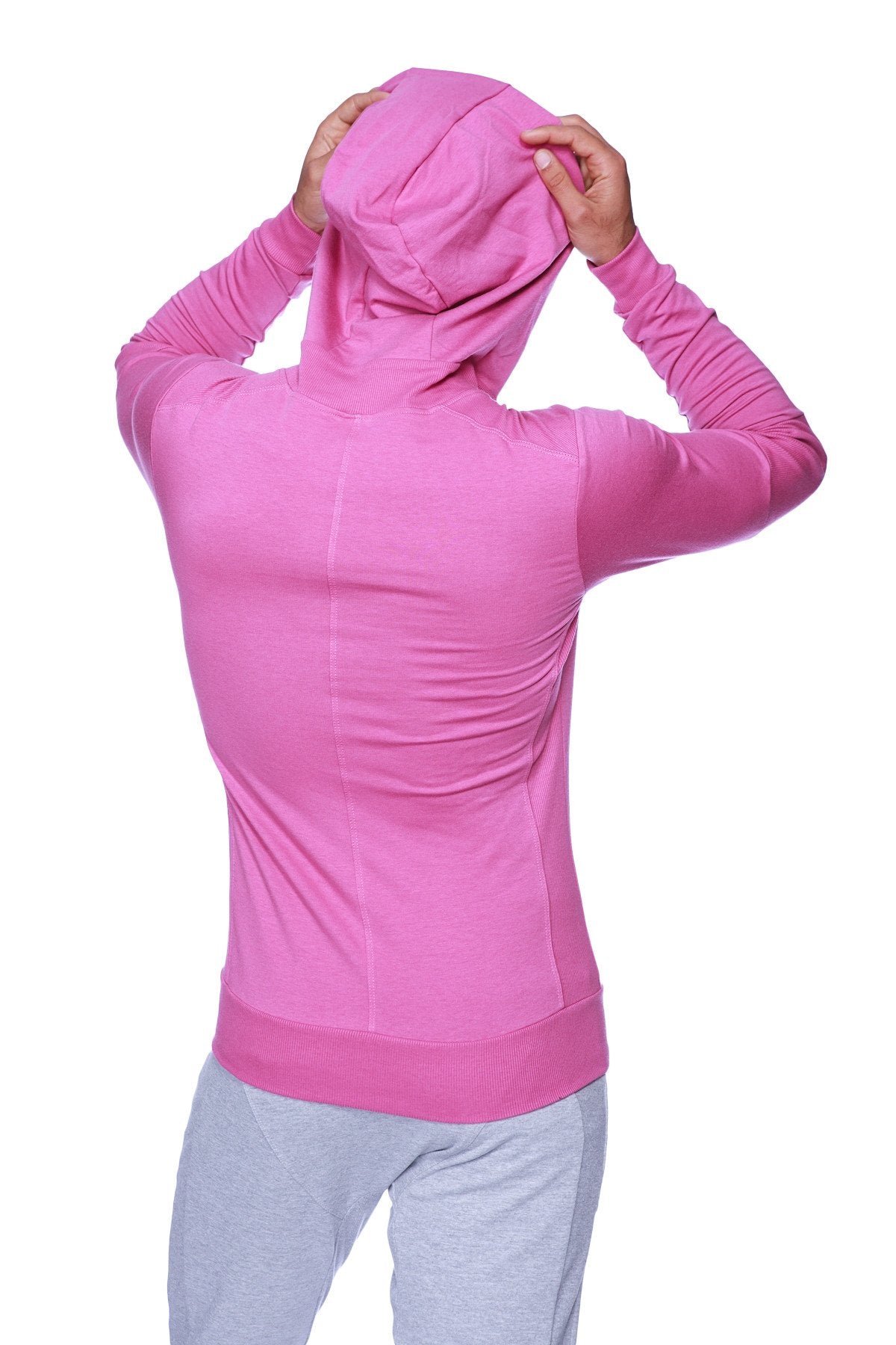 Form-Fit Crossover Zip Yoga Hoodie – Berry