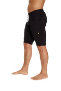 Cuffed Yoga Shorts – Black