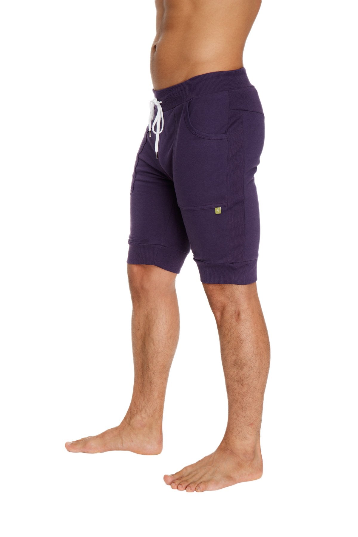 Cuffed Yoga Shorts – Eggplant