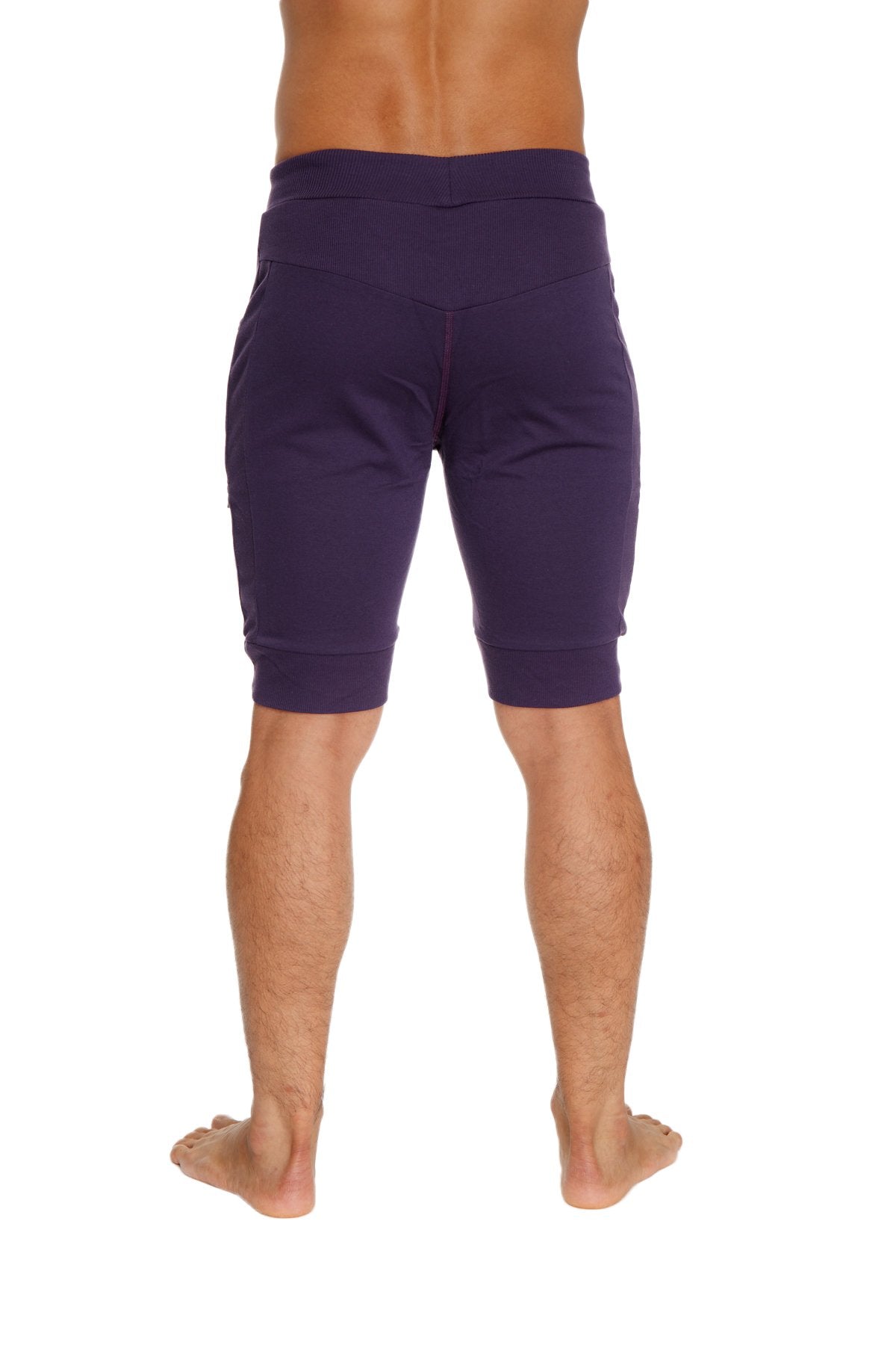 Cuffed Yoga Shorts – Eggplant