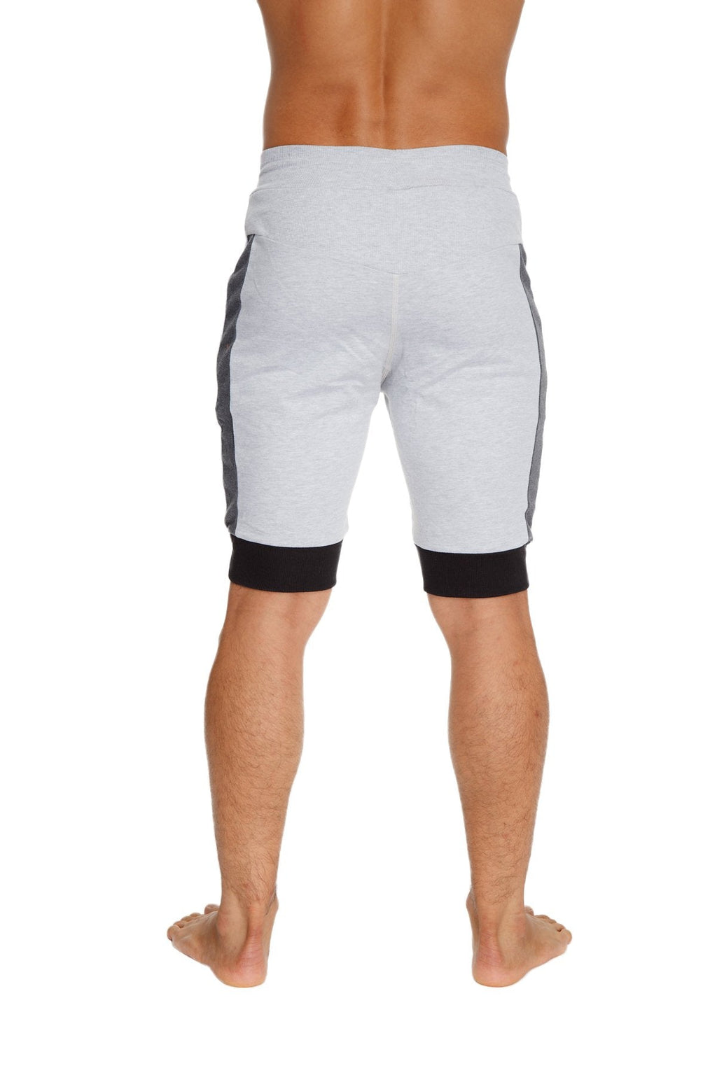 Cuffed Yoga Shorts – Grey/Charcoal/Black