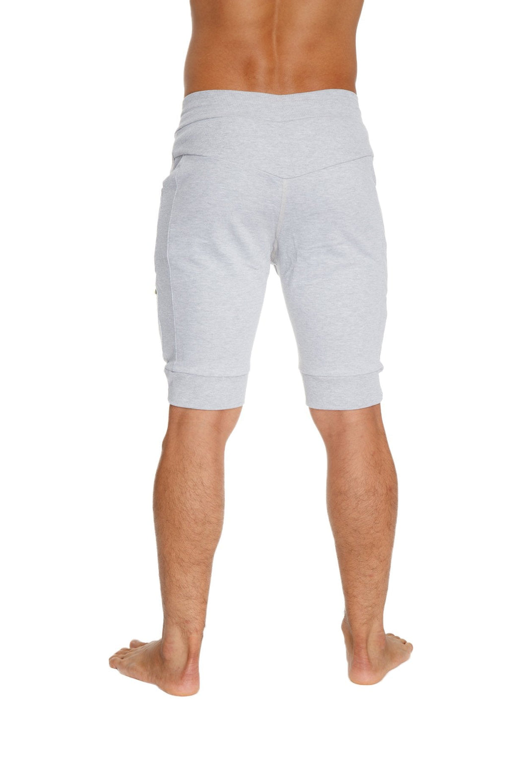 Cuffed Yoga Shorts – Heather Grey