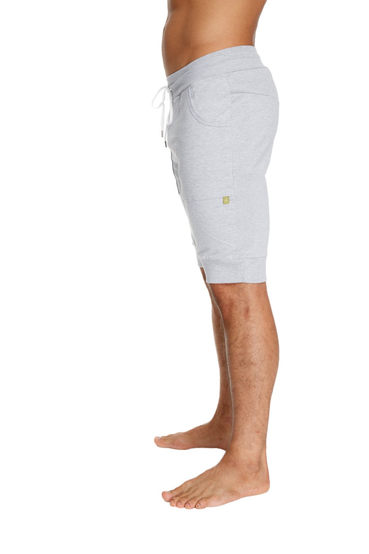 Cuffed Yoga Shorts – Heather Grey