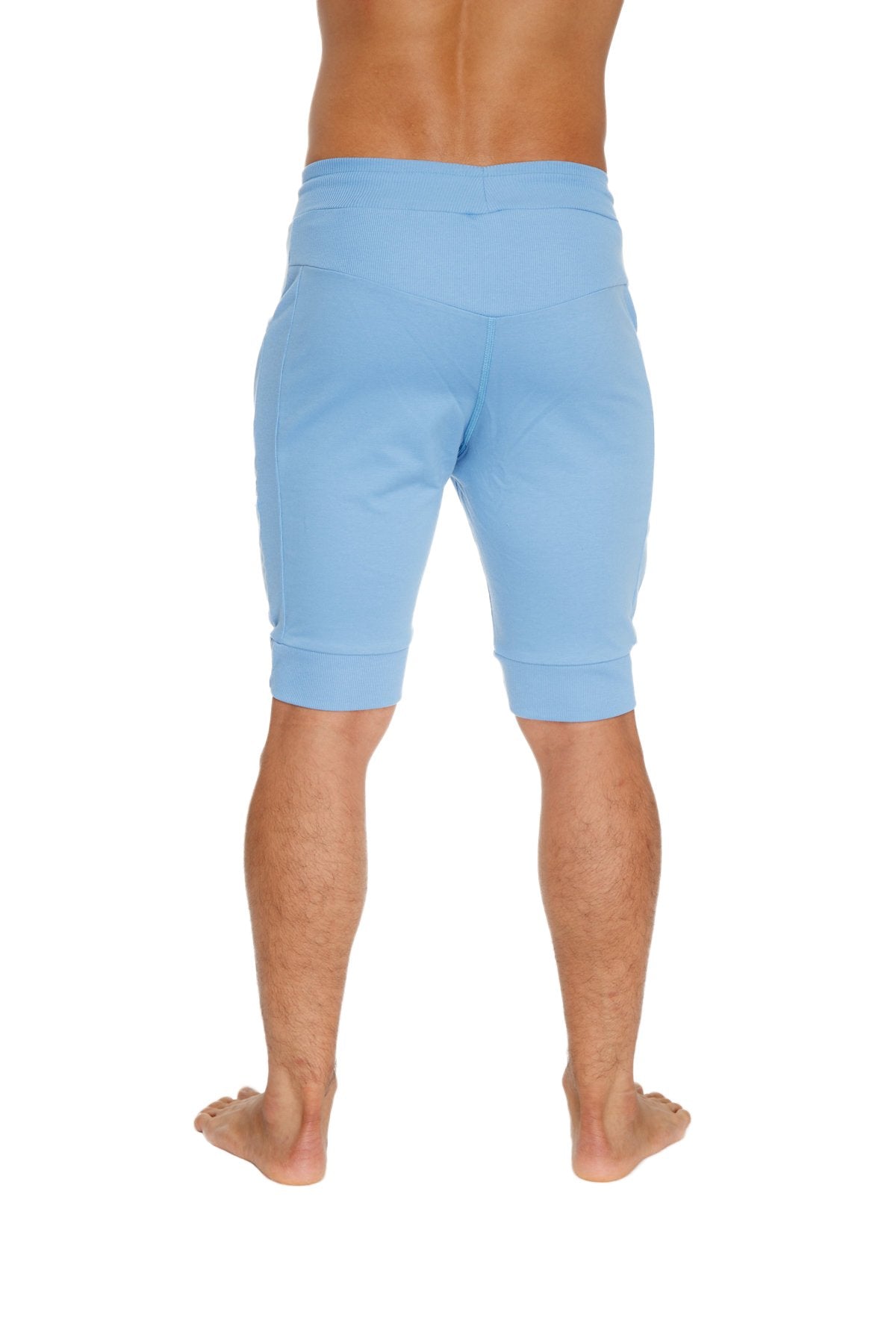 Cuffed Yoga Shorts – Ice Blue