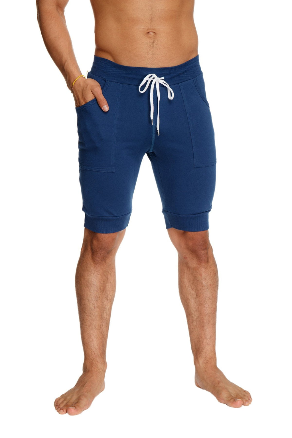 Cuffed Yoga Shorts – Royal Blue