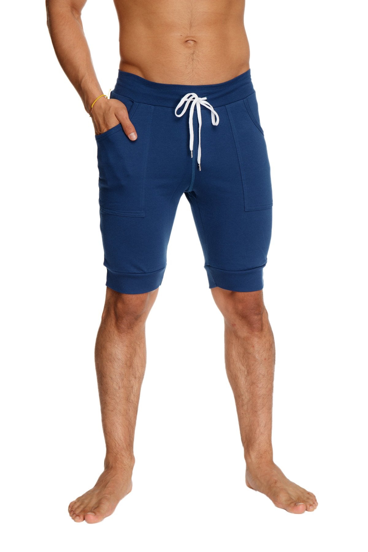 Cuffed Yoga Shorts – Royal Blue