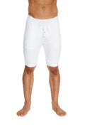 Cuffed Yoga Shorts – White
