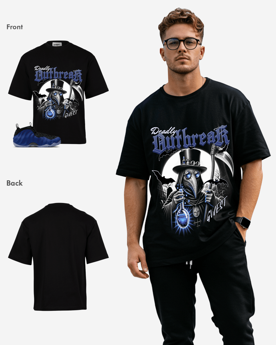Deadly Outbreak Oversized Tee – Black