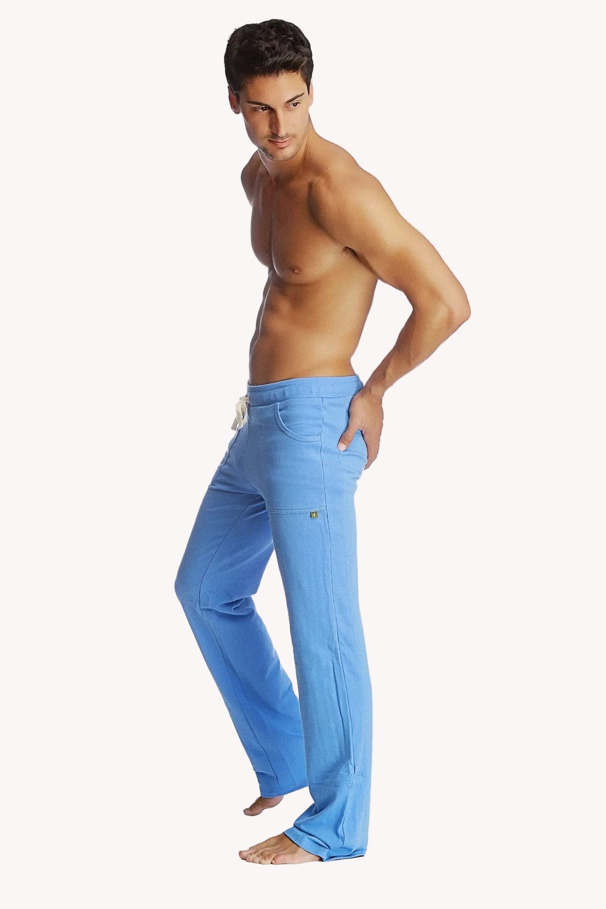 Eco-Track Yoga Sweatpants – Ice Blue