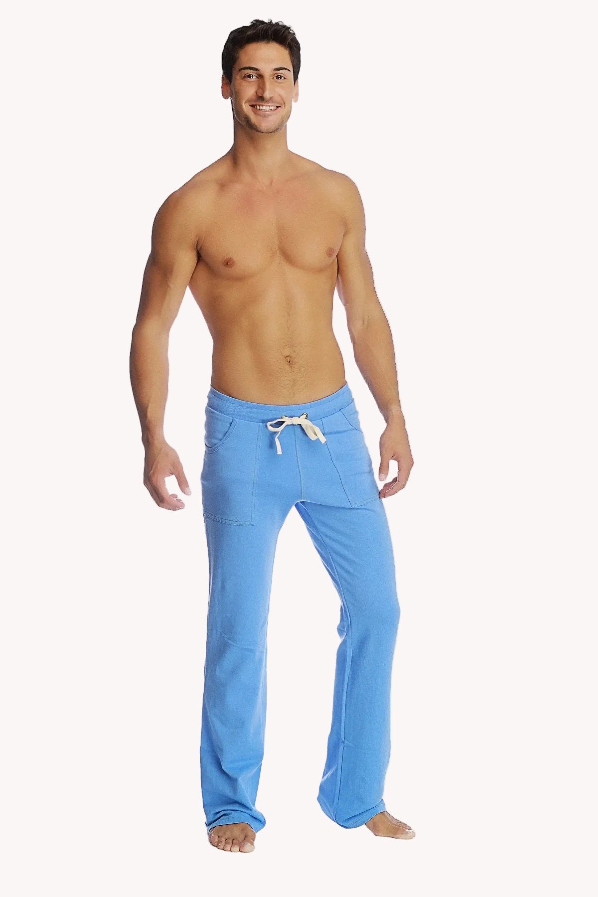 Eco-Track Yoga Sweatpants – Ice Blue
