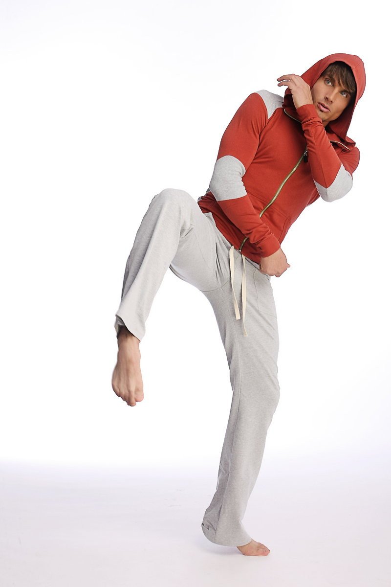 Eco-Track Yoga Sweatpants – Heather Grey