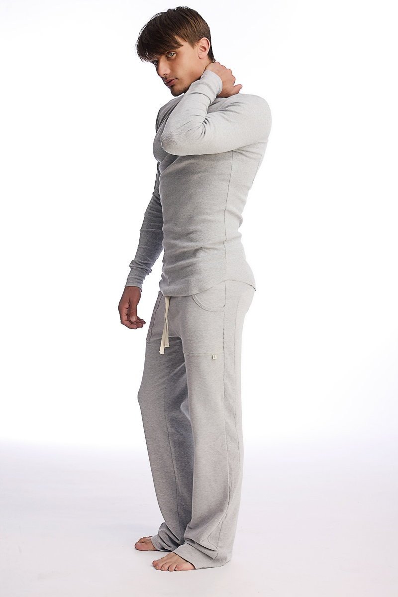 Eco-Track Yoga Sweatpants – Heather Grey