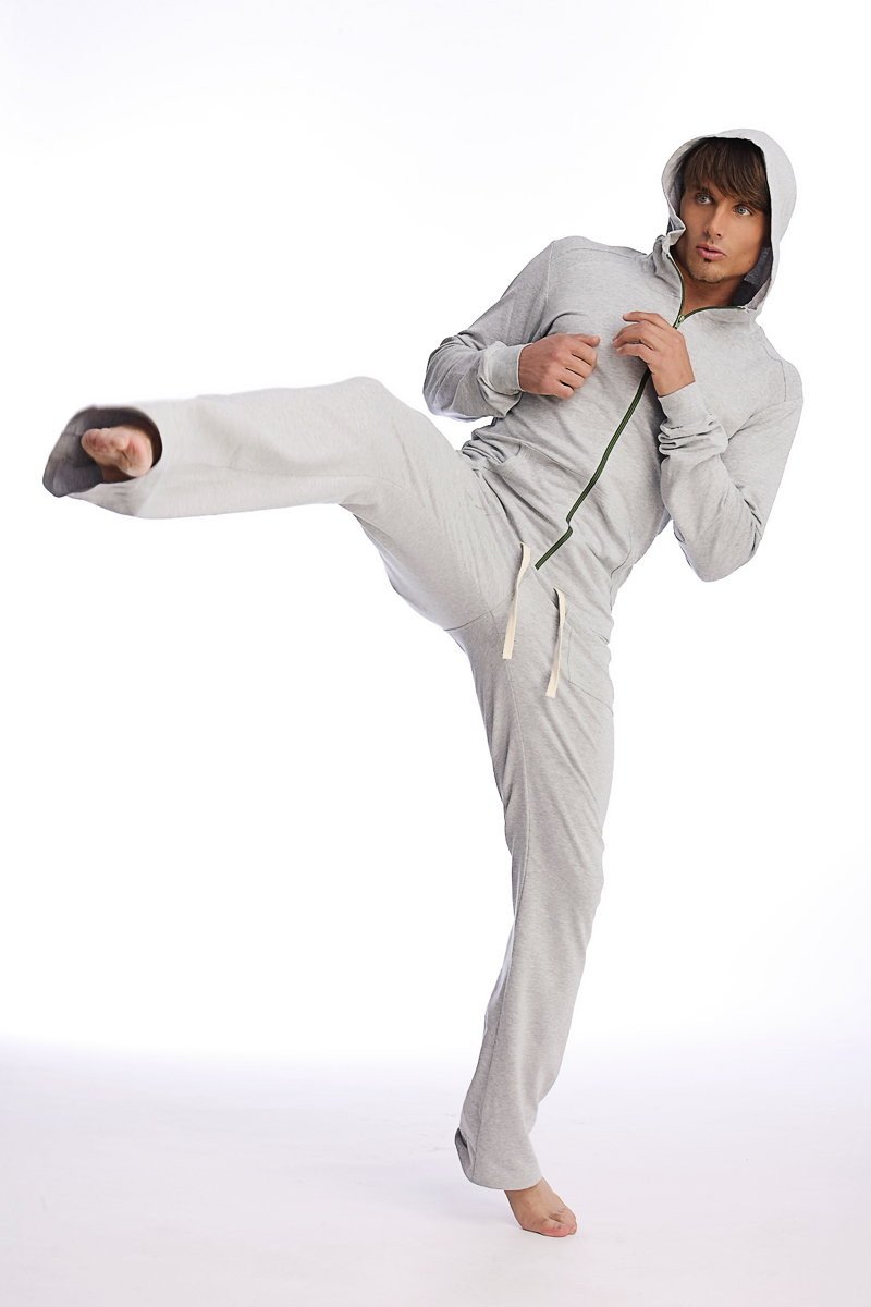 Eco-Track Yoga Sweatpants – Heather Grey