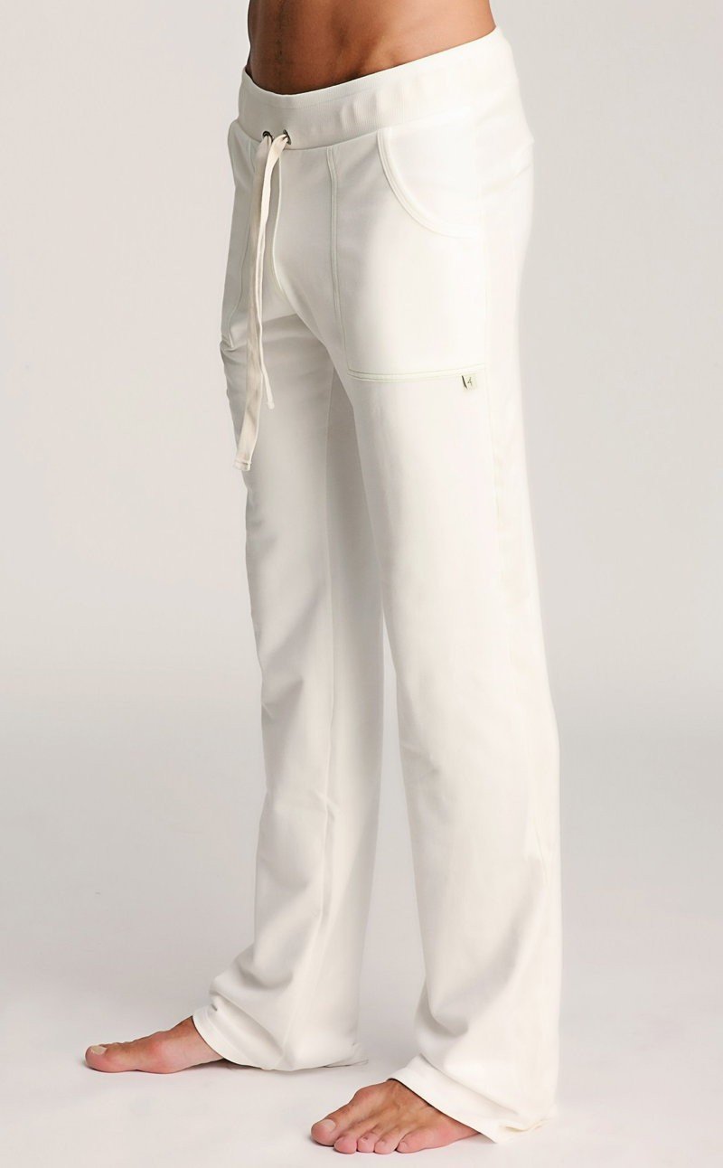 Eco-Track Yoga Sweatpants – White