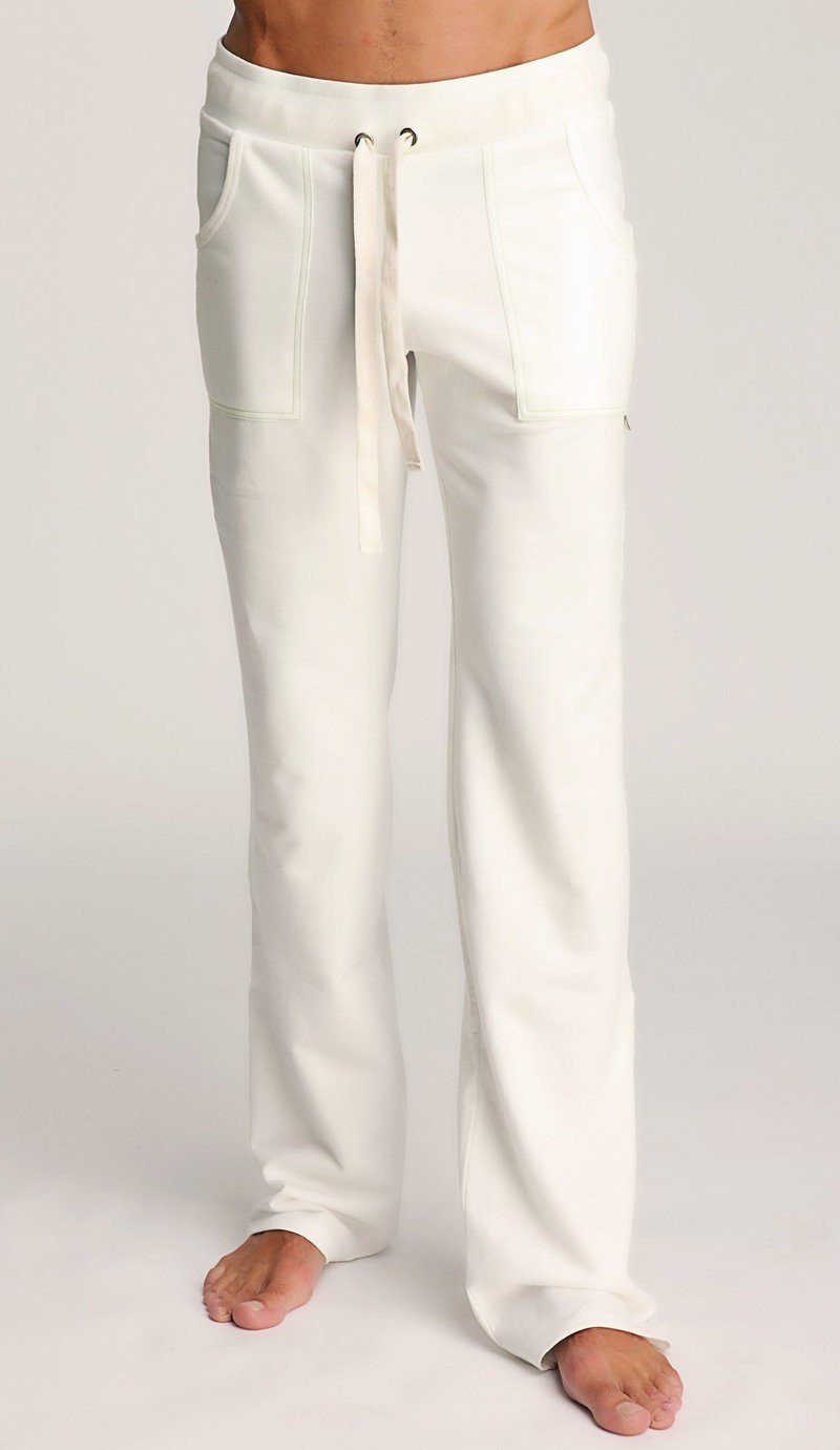 Eco-Track Yoga Sweatpants – White