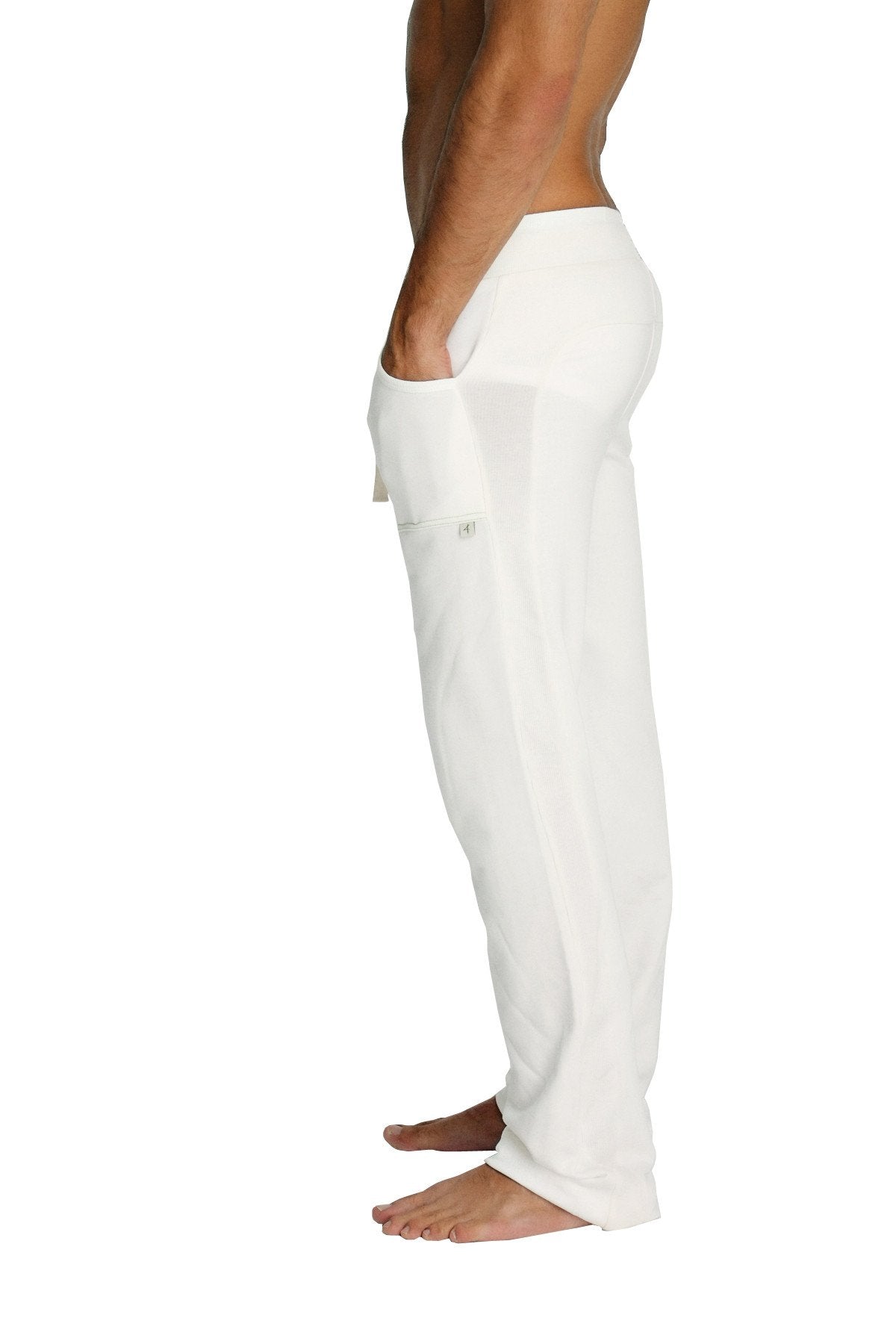 Eco-Track Yoga Sweatpants – White