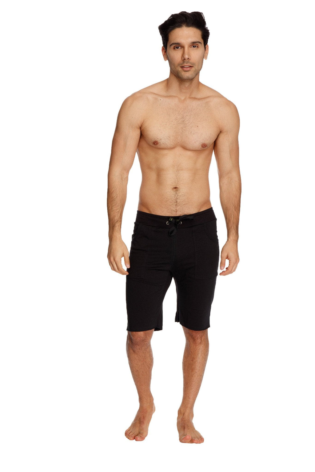 Eco-Track Yoga Shorts – Black
