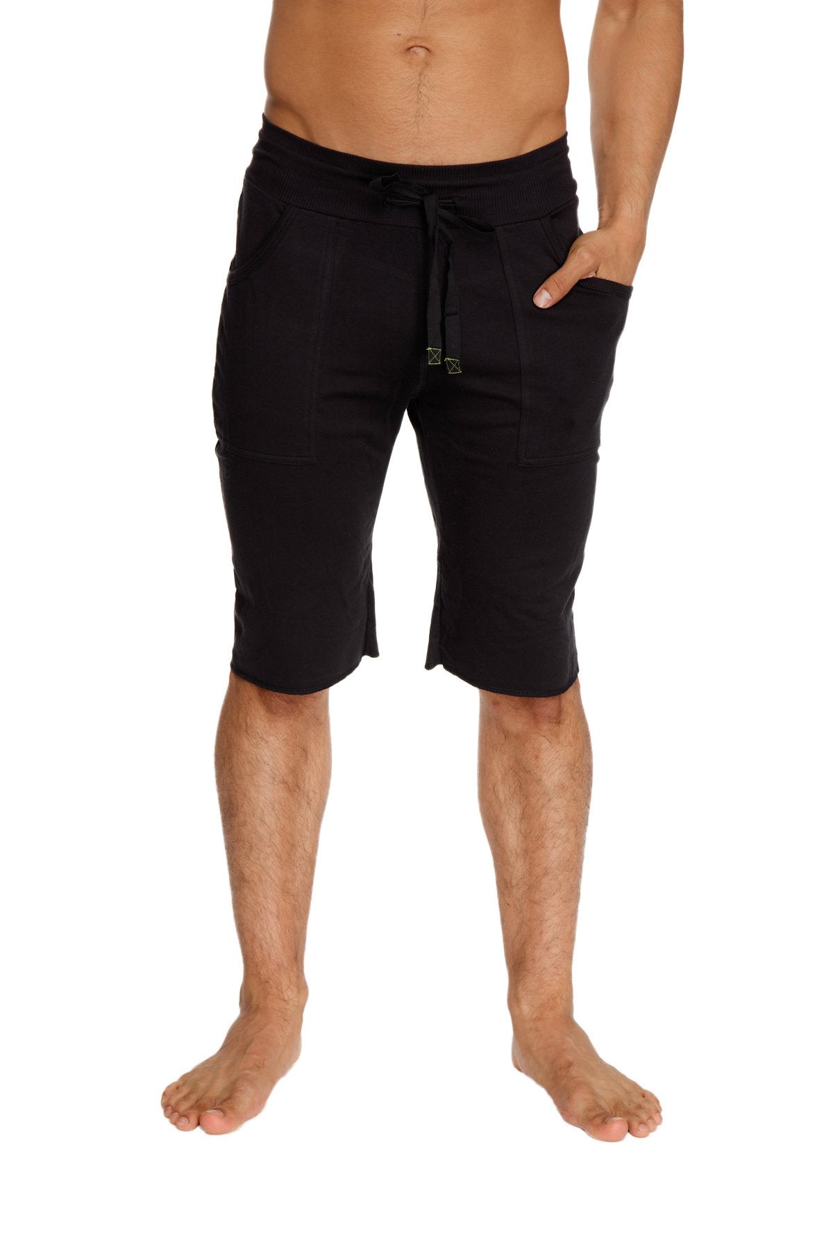 Eco-Track Yoga Shorts – Black