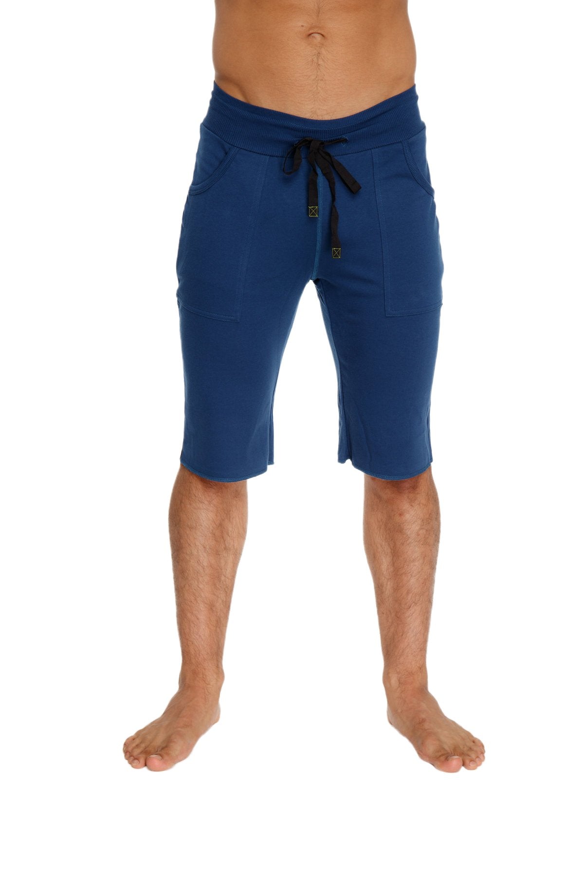 Eco-Track Yoga Shorts – Royal Blue/Black