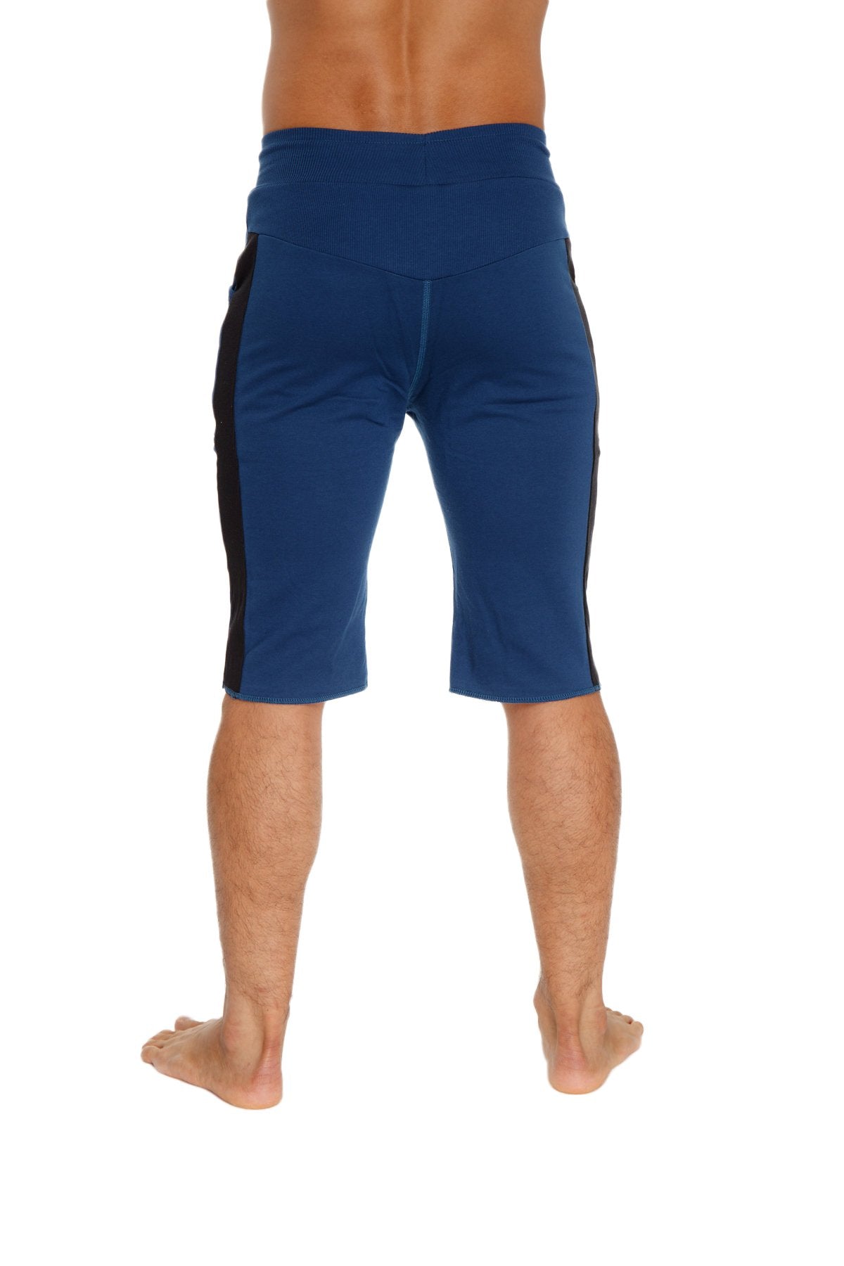 Eco-Track Yoga Shorts – Royal Blue/Black