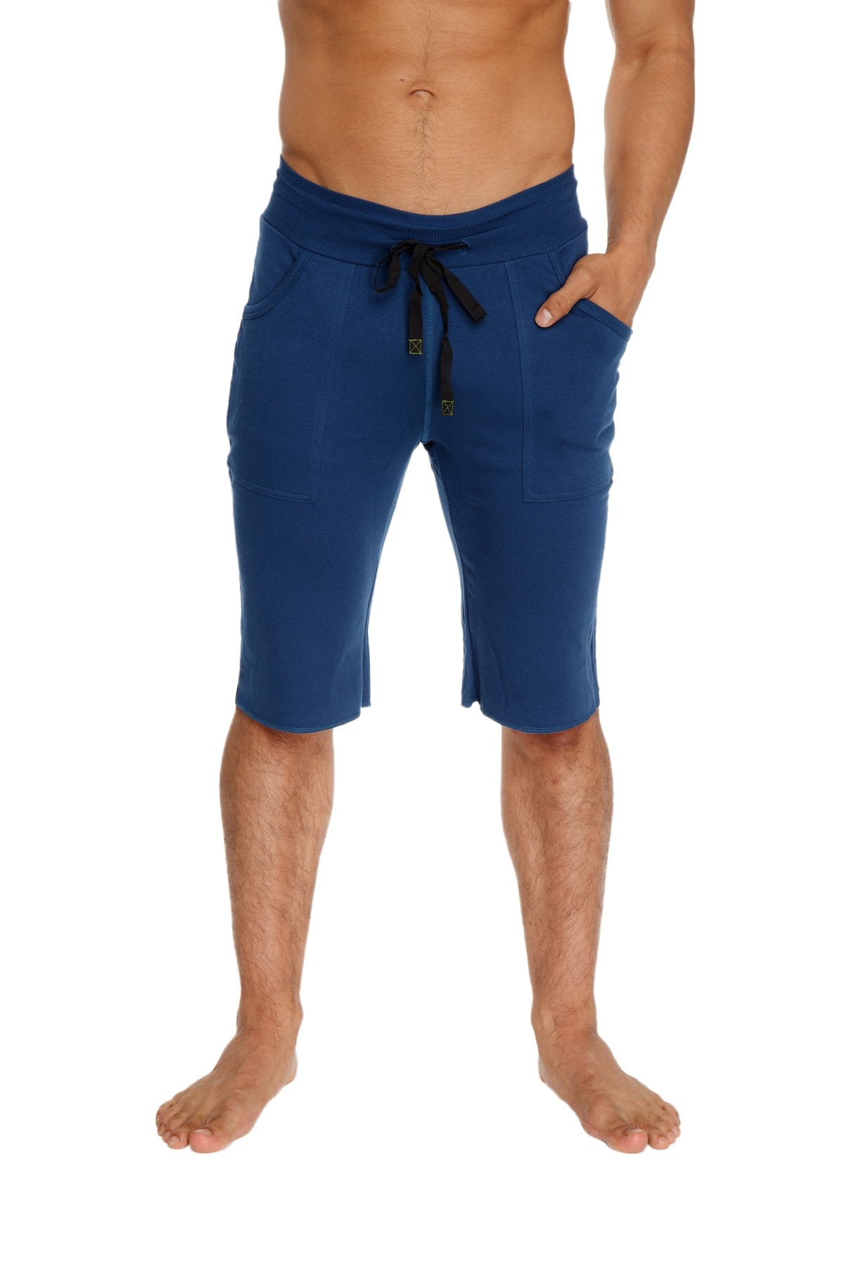 Eco-Track Yoga Shorts – Royal Blue/Black