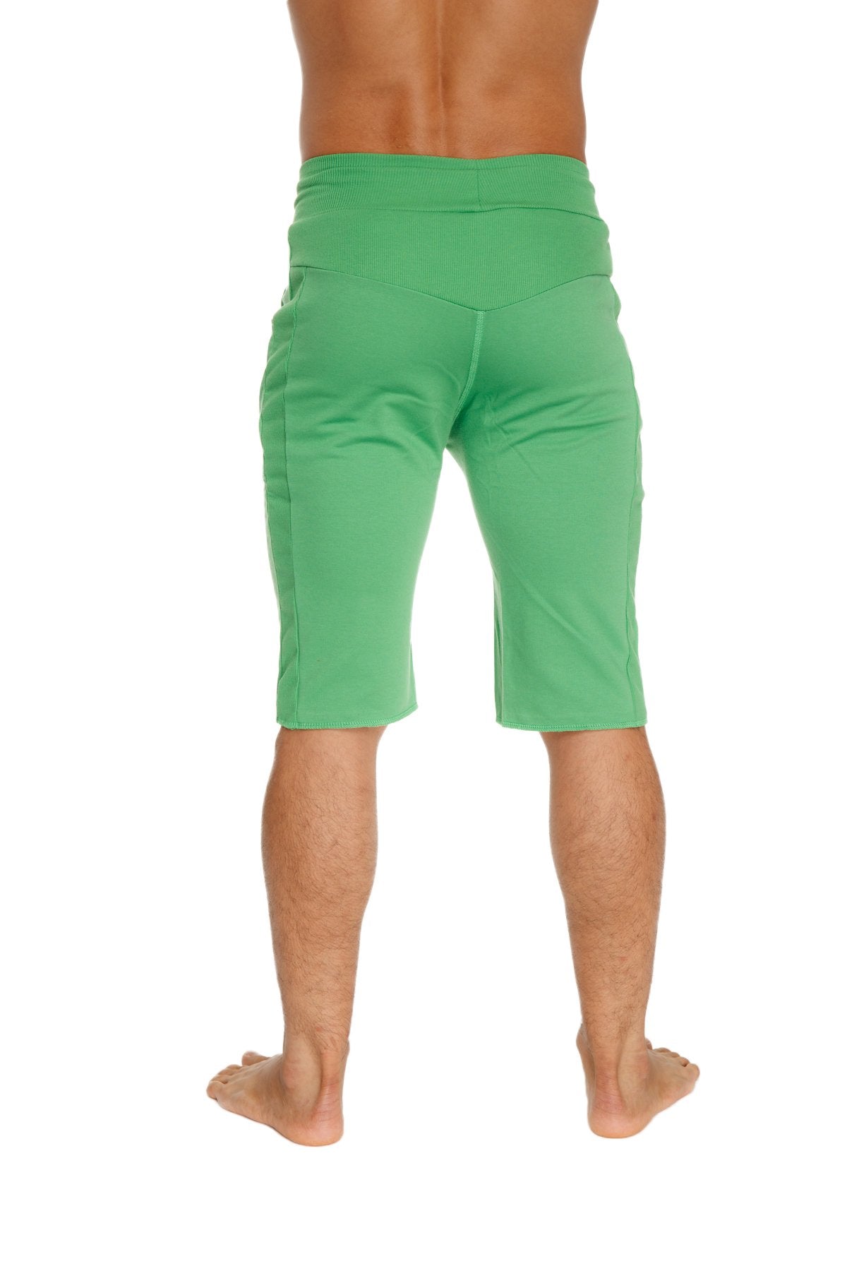 Eco-Track Yoga Shorts – Bamboo Green