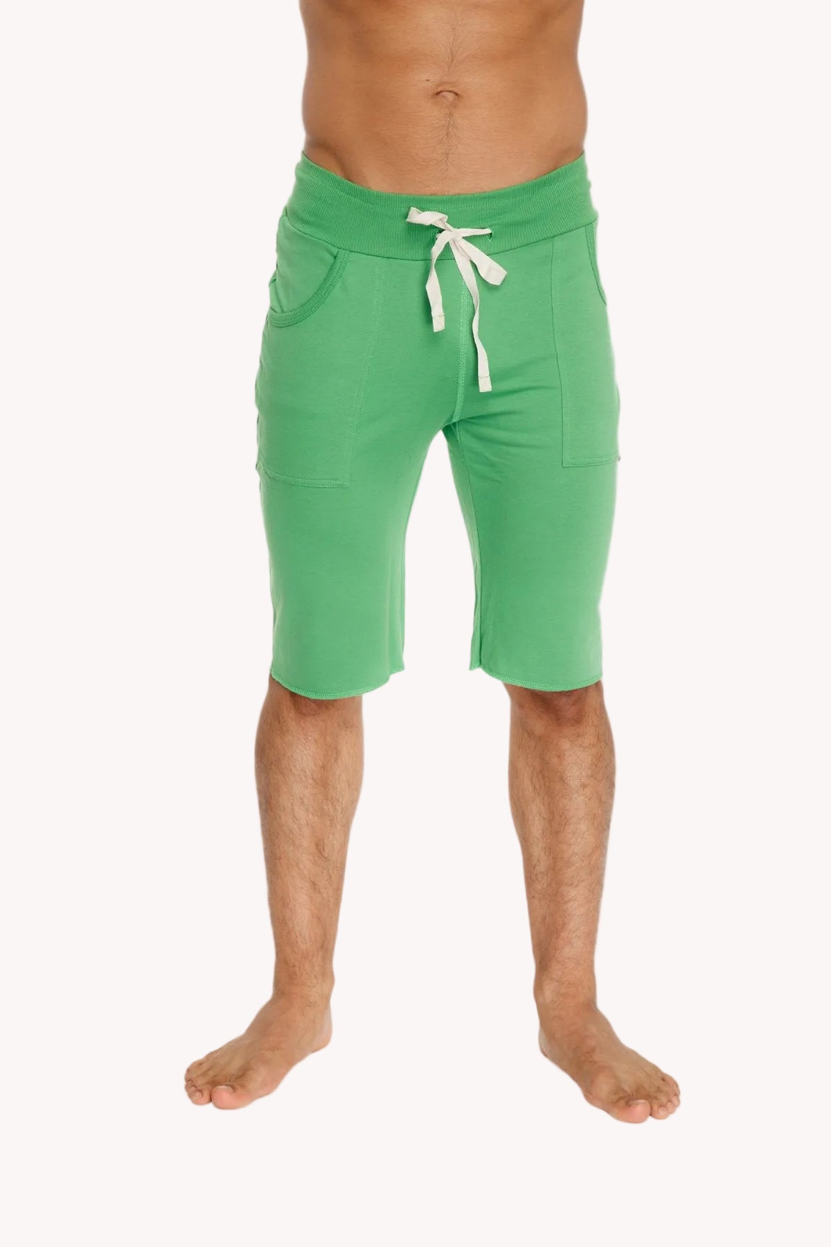 Eco-Track Yoga Shorts – Bamboo Green