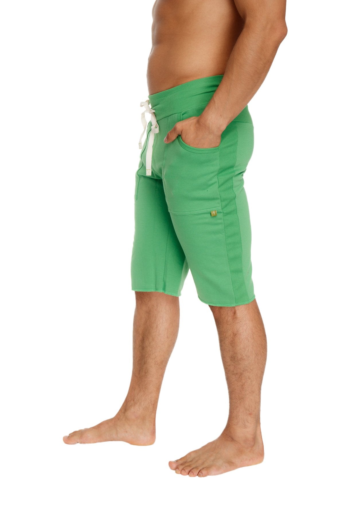 Eco-Track Yoga Shorts – Bamboo Green