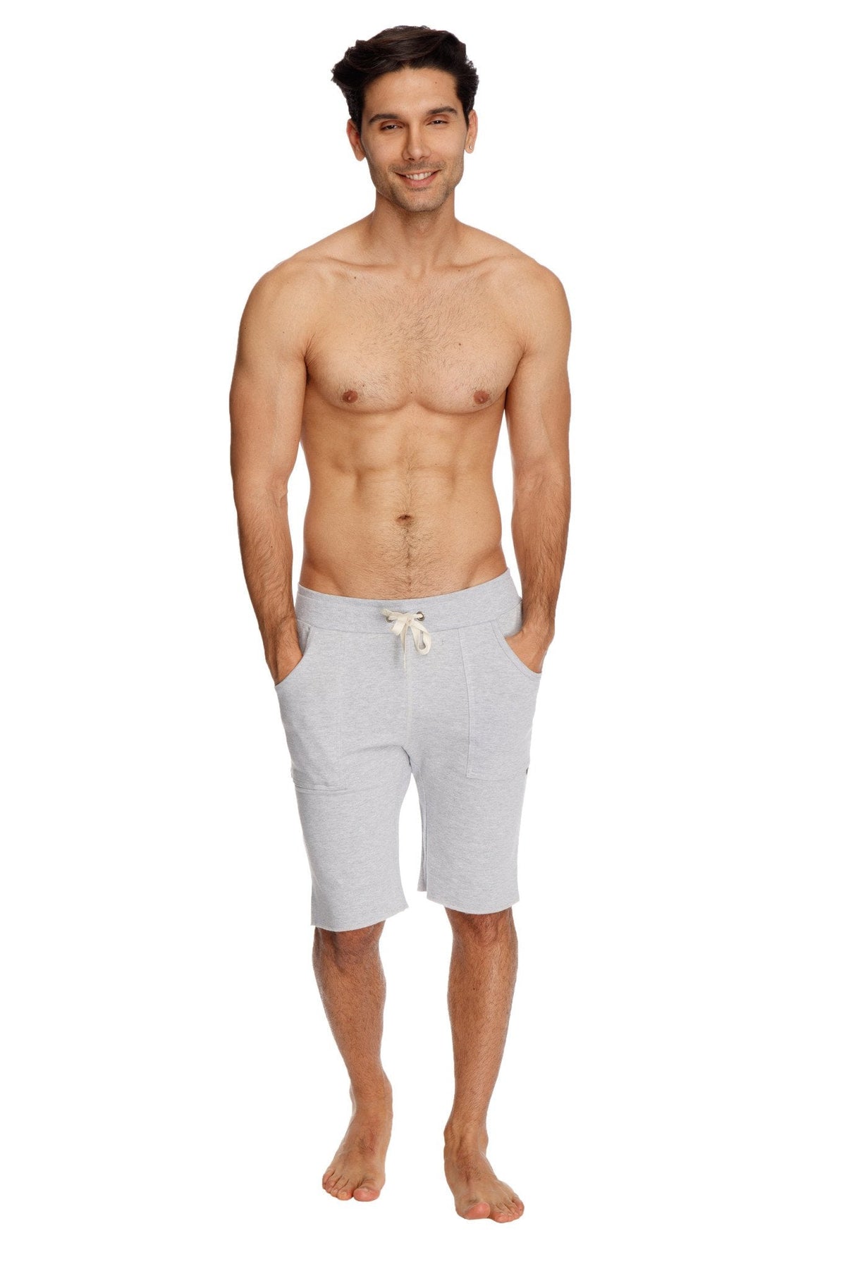 Eco-Track Yoga Shorts – Heather Grey