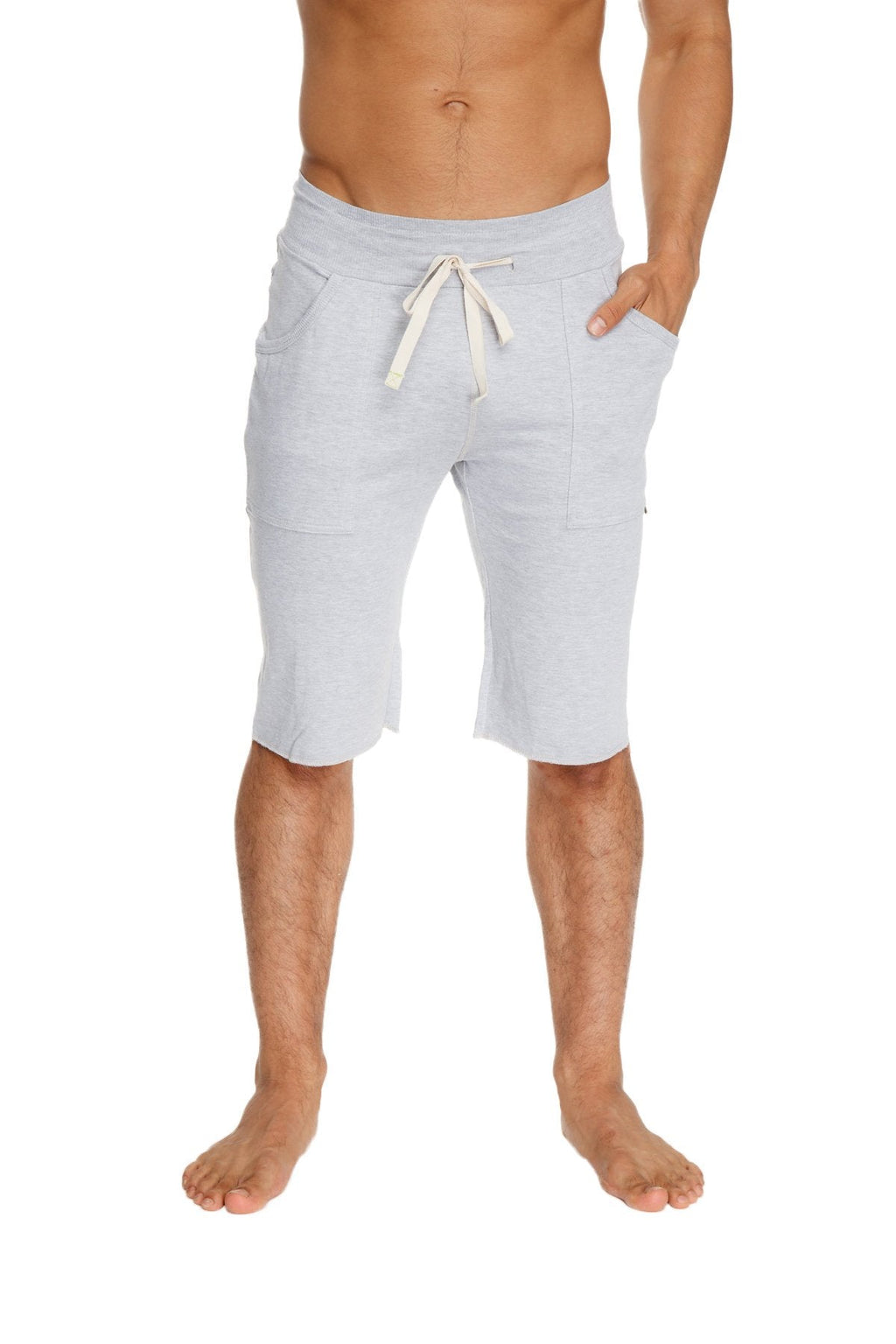 Eco-Track Yoga Shorts – Heather Grey