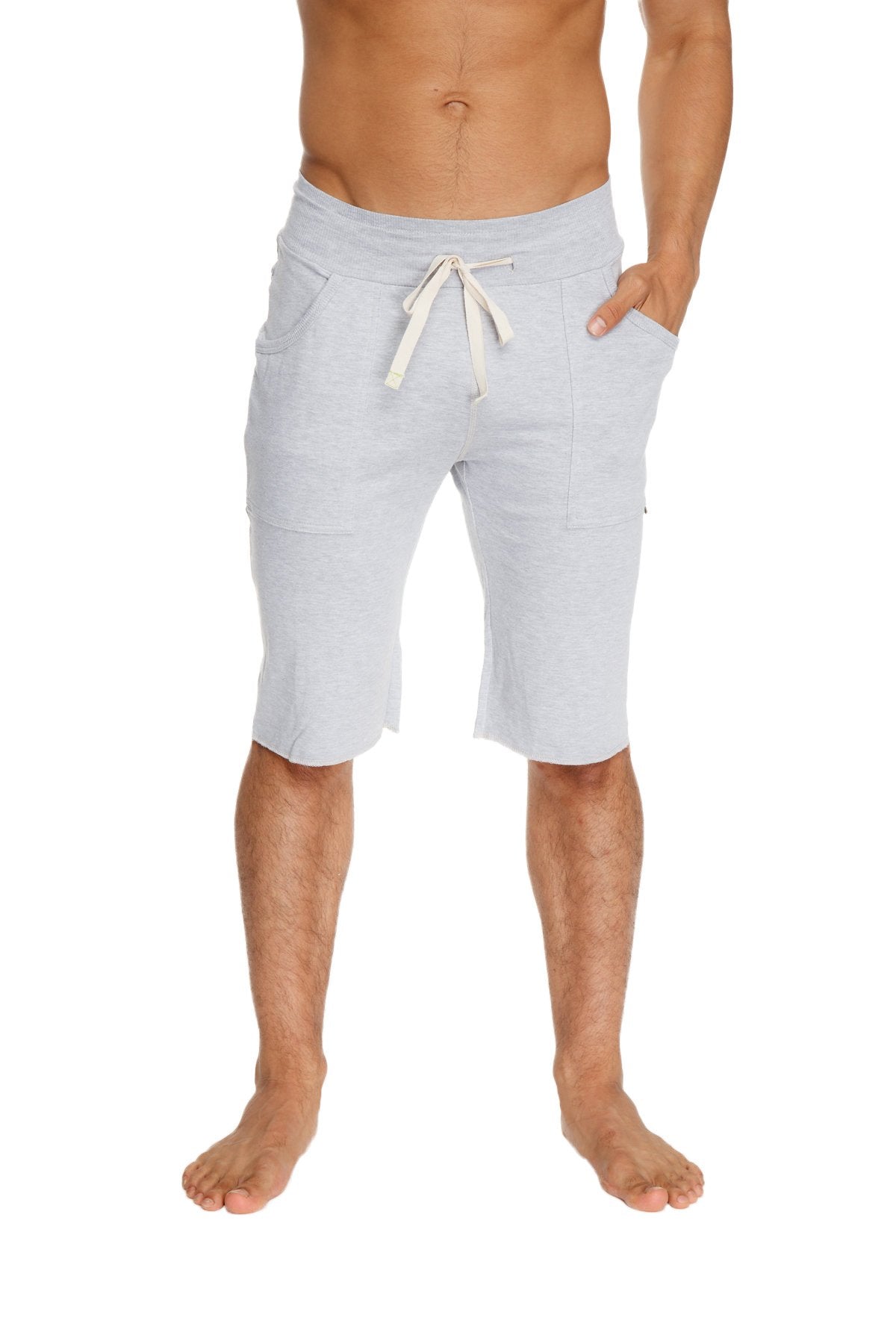 Eco-Track Yoga Shorts – Heather Grey
