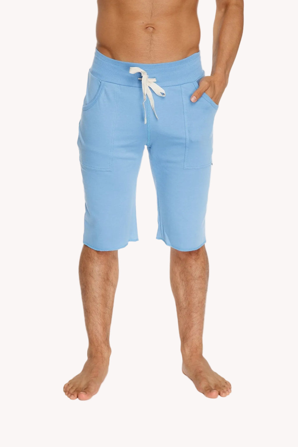 Eco-Track Yoga Shorts – Ice Blue