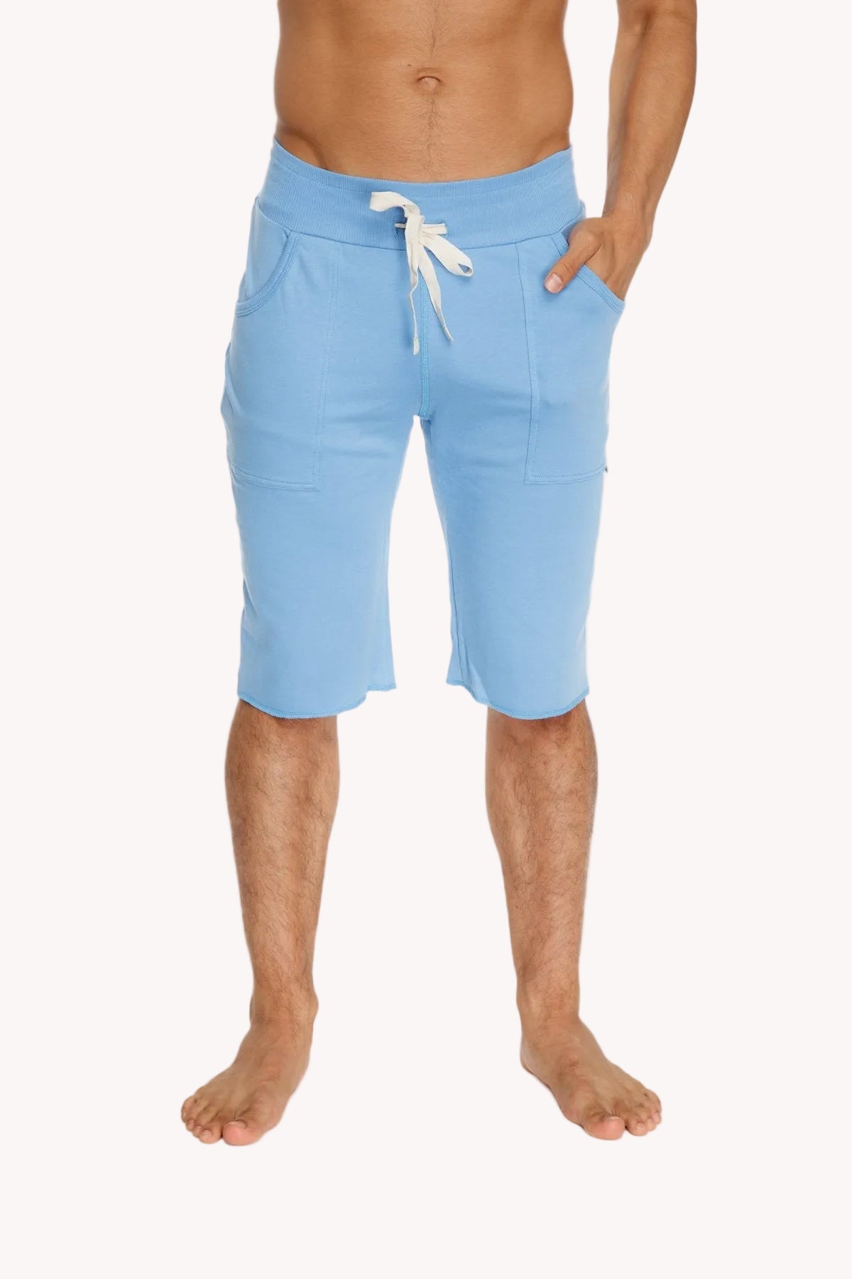 Eco-Track Yoga Shorts – Ice Blue