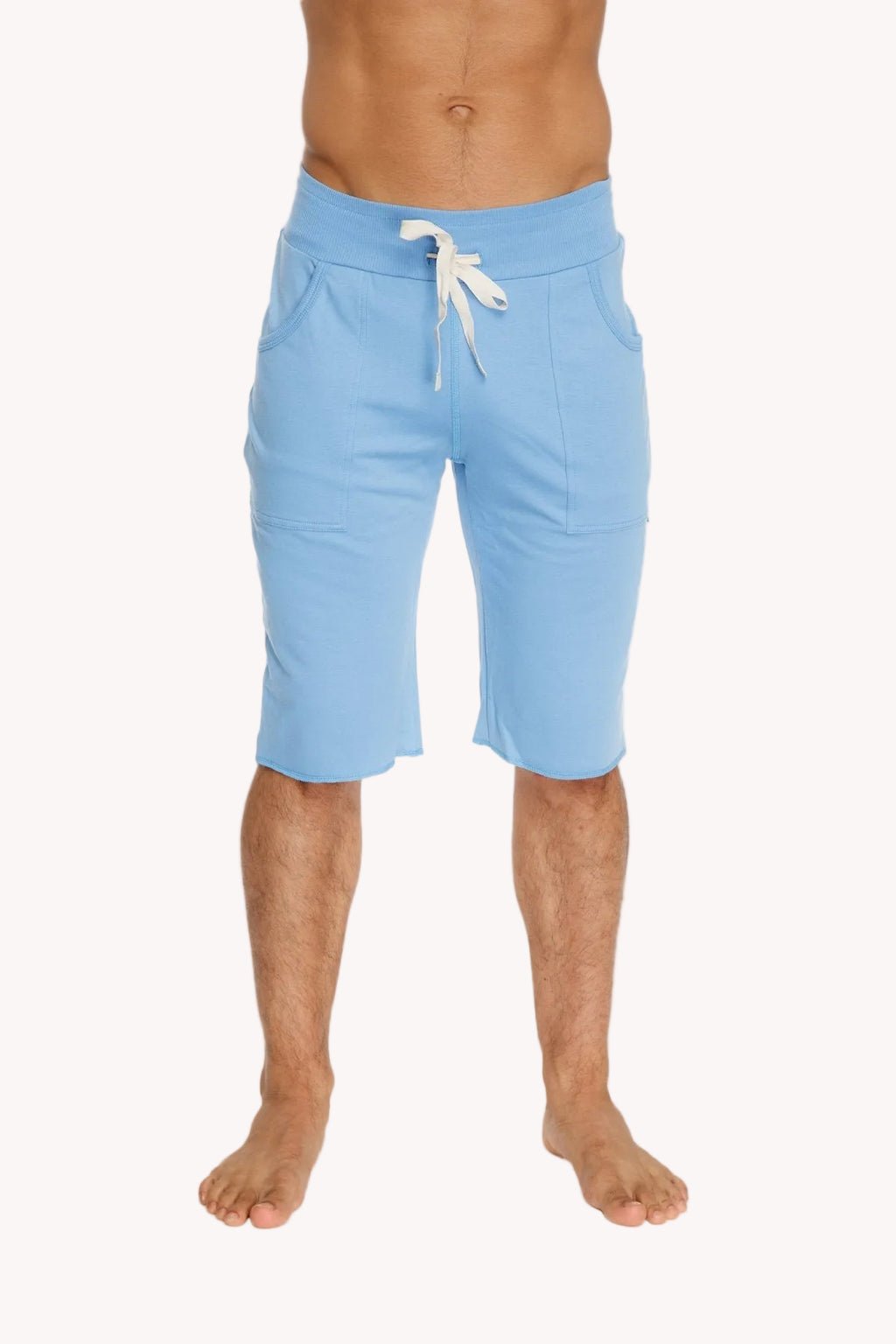 Eco-Track Yoga Shorts – Ice Blue