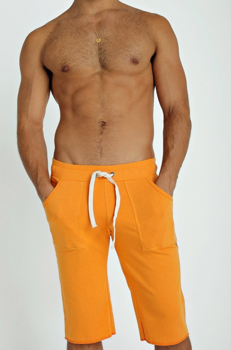 Eco-Track Yoga Shorts – Sun Orange