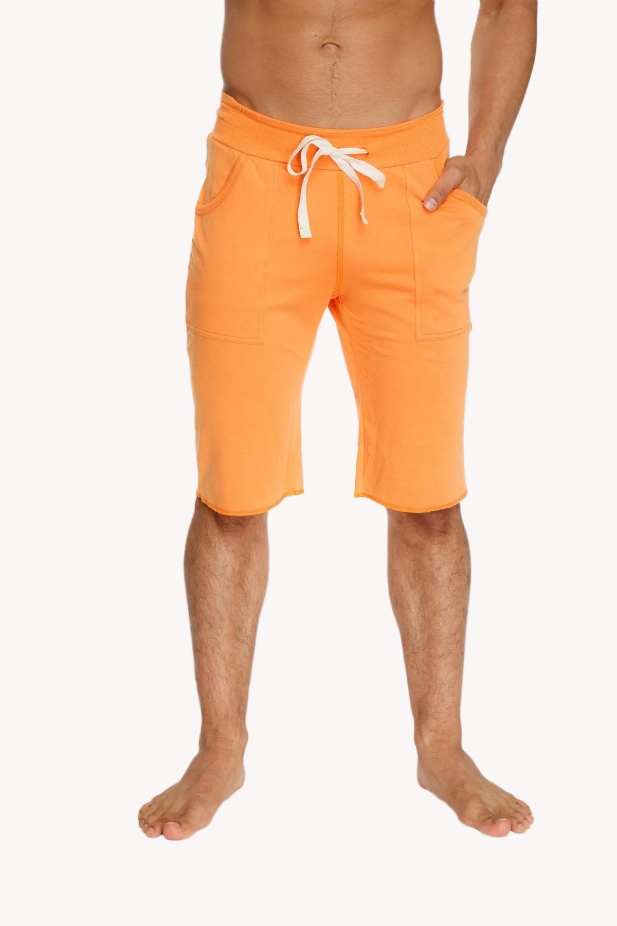 Eco-Track Yoga Shorts – Sun Orange
