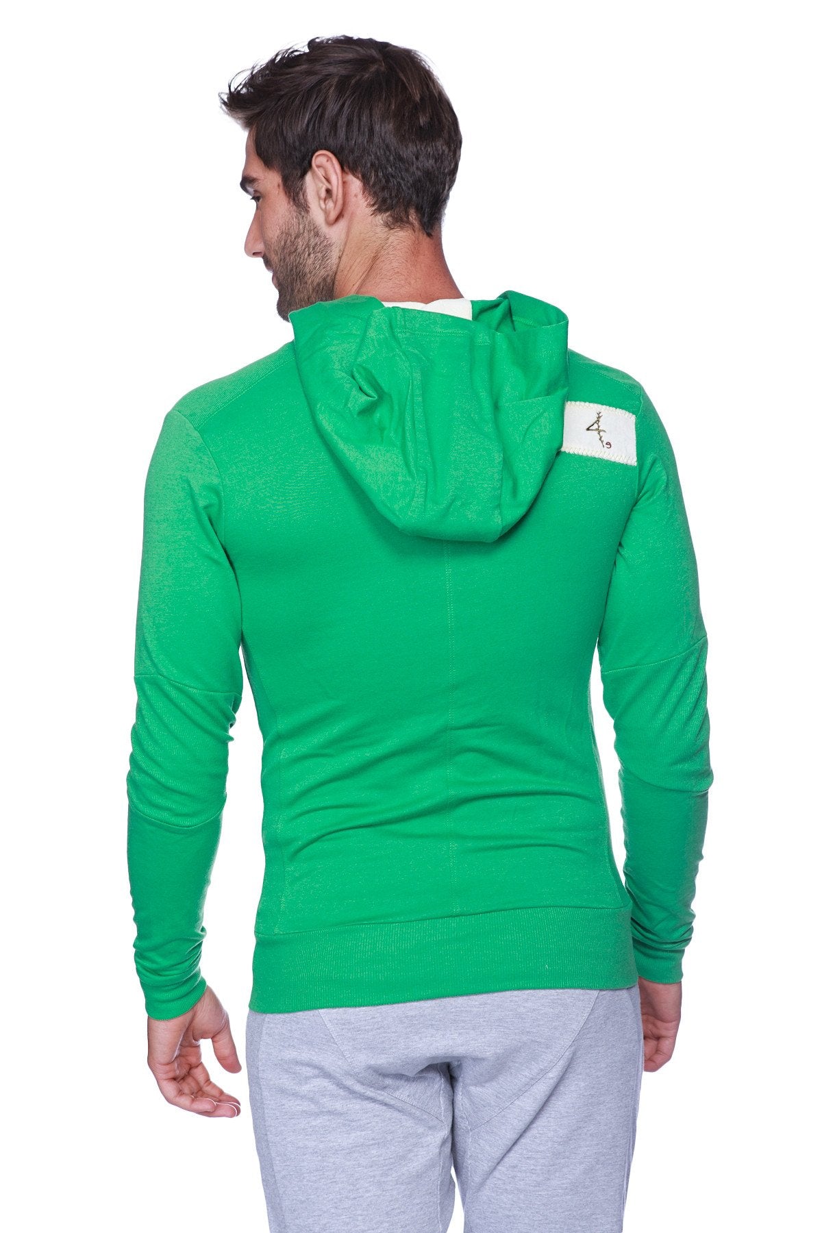 Edge Crossover Zip Yoga Hoodie – Bamboo Green