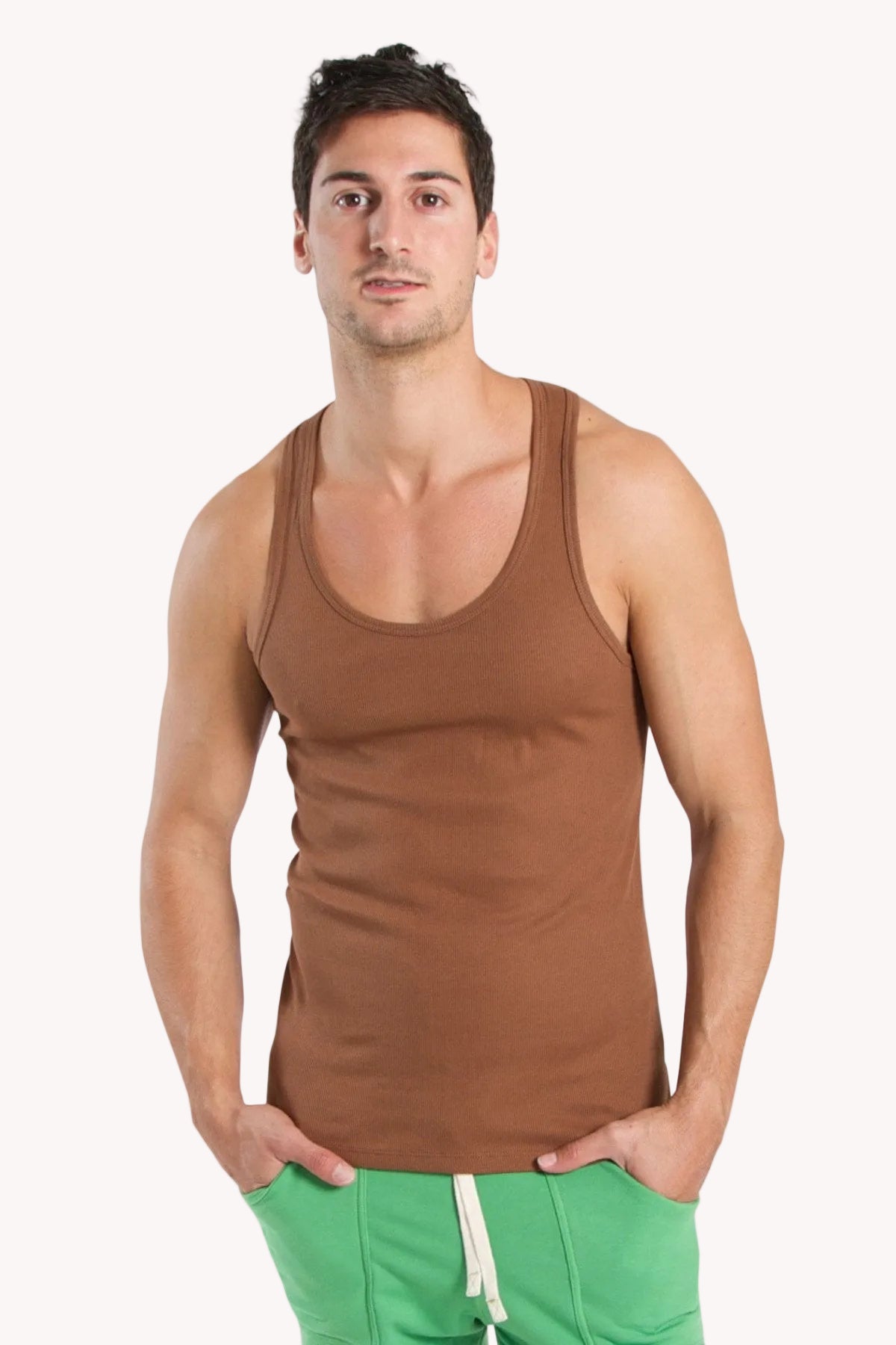 Edge Sustain Rib Tank – Chocolate