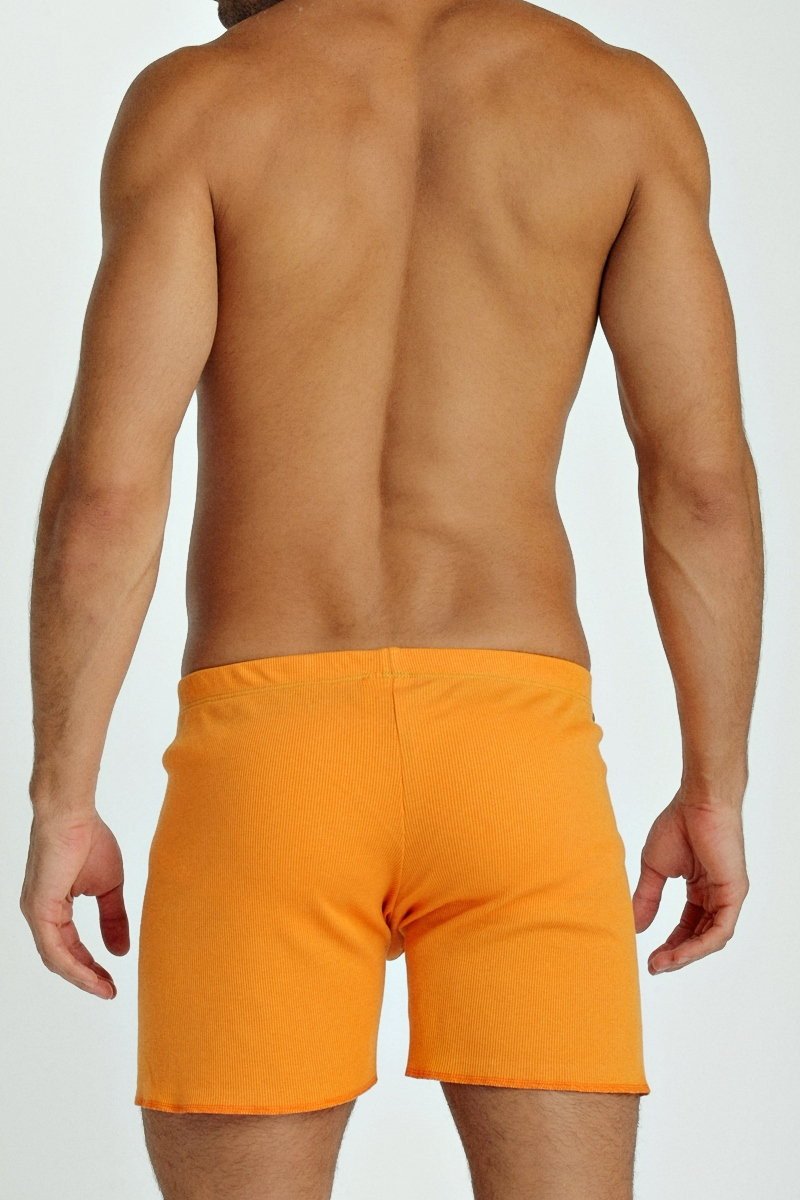 Fusion Rib Yoga Shorts – Sun Orange