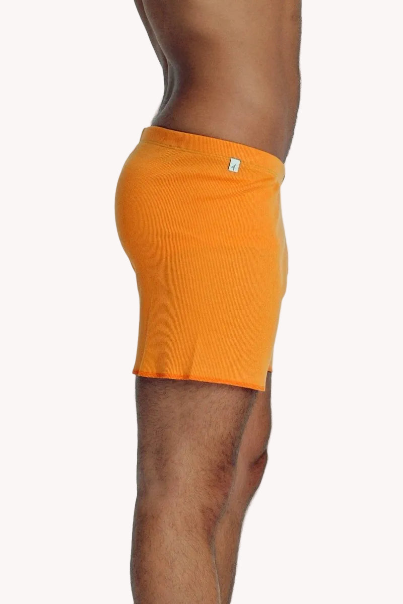 Fusion Rib Yoga Shorts – Sun Orange