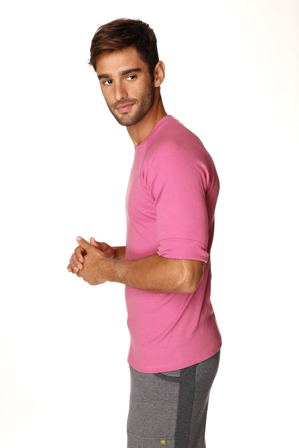 Hybrid Raglan Crew-Neck Tee – Berry