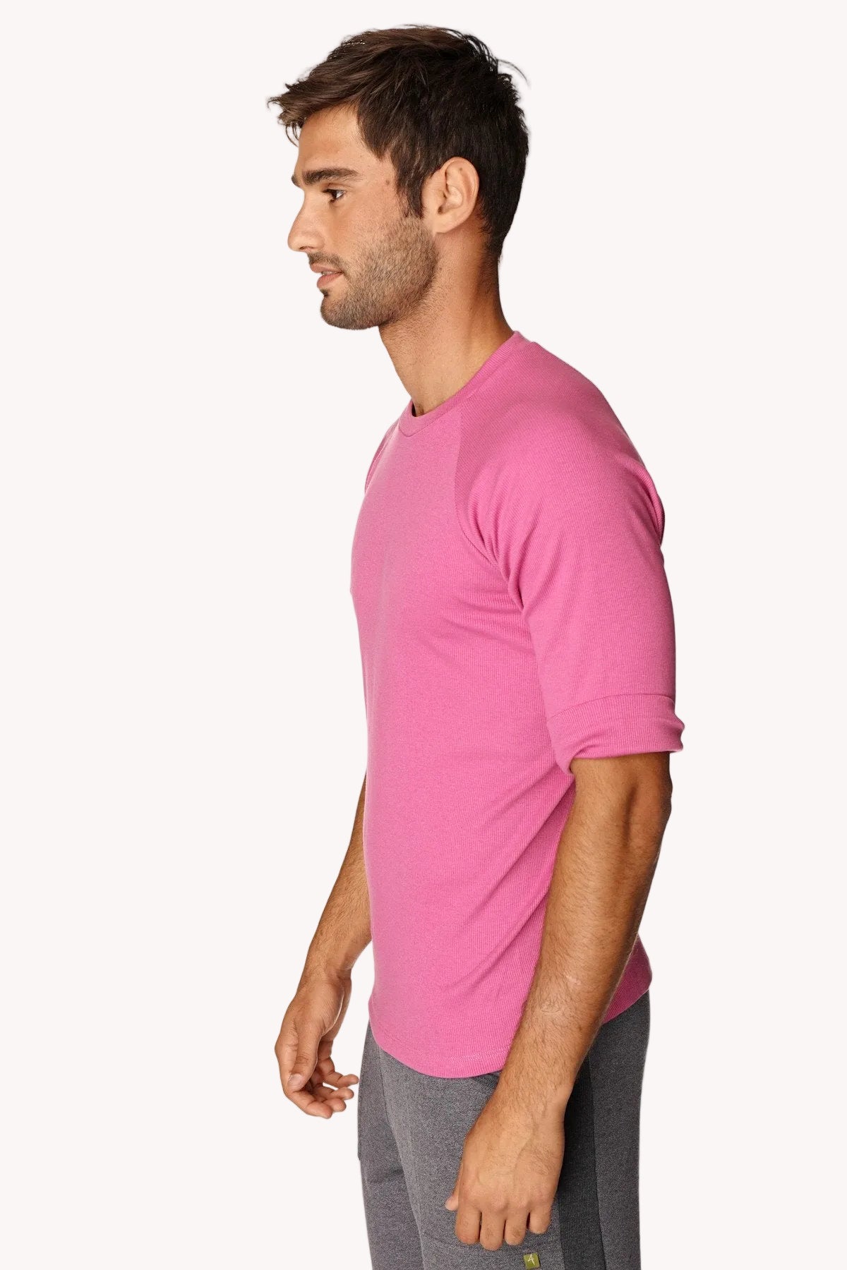 Hybrid Raglan Crew-Neck Tee – Berry
