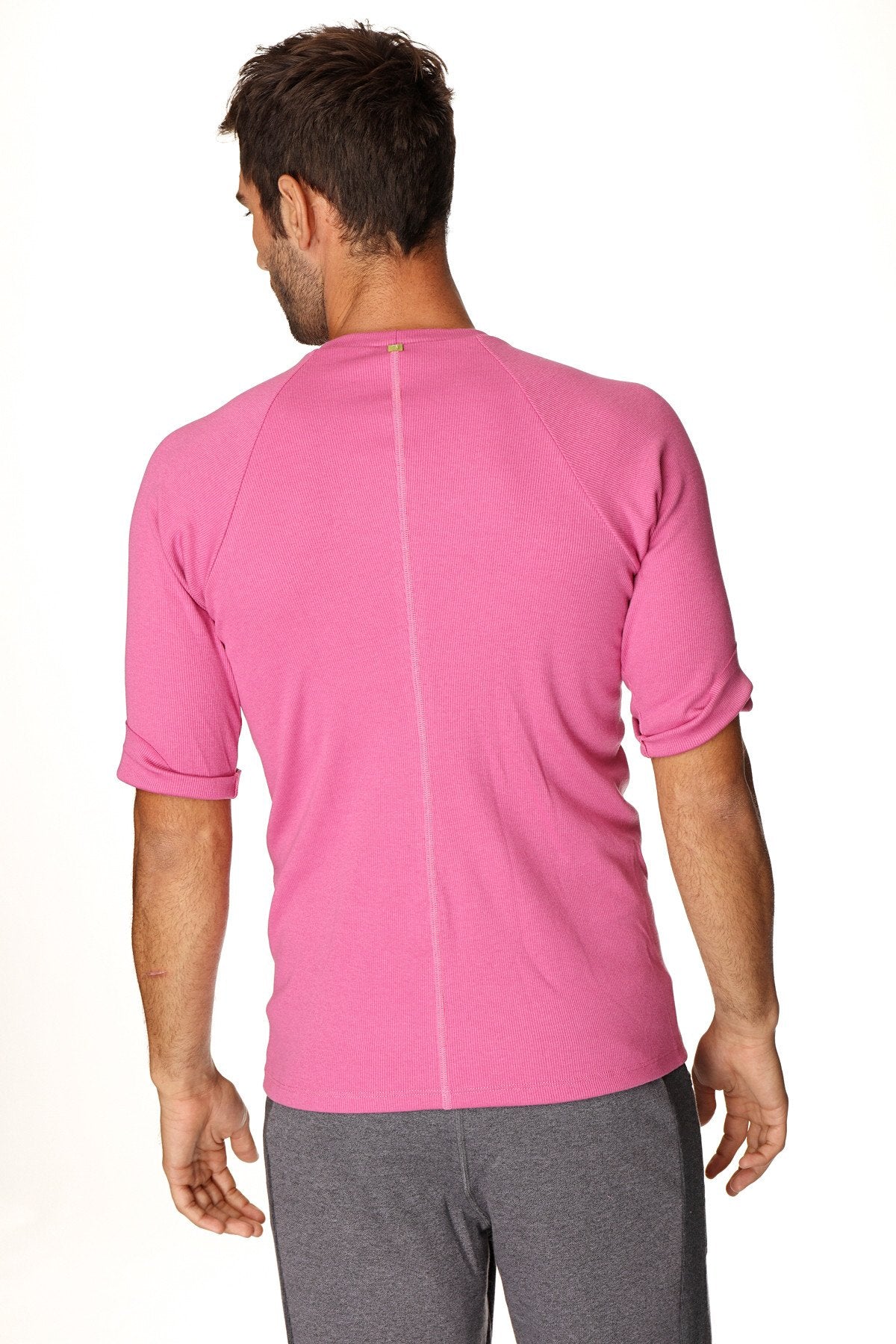 Hybrid Raglan Crew-Neck Tee – Berry