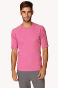Hybrid Raglan Crew-Neck Tee – Berry