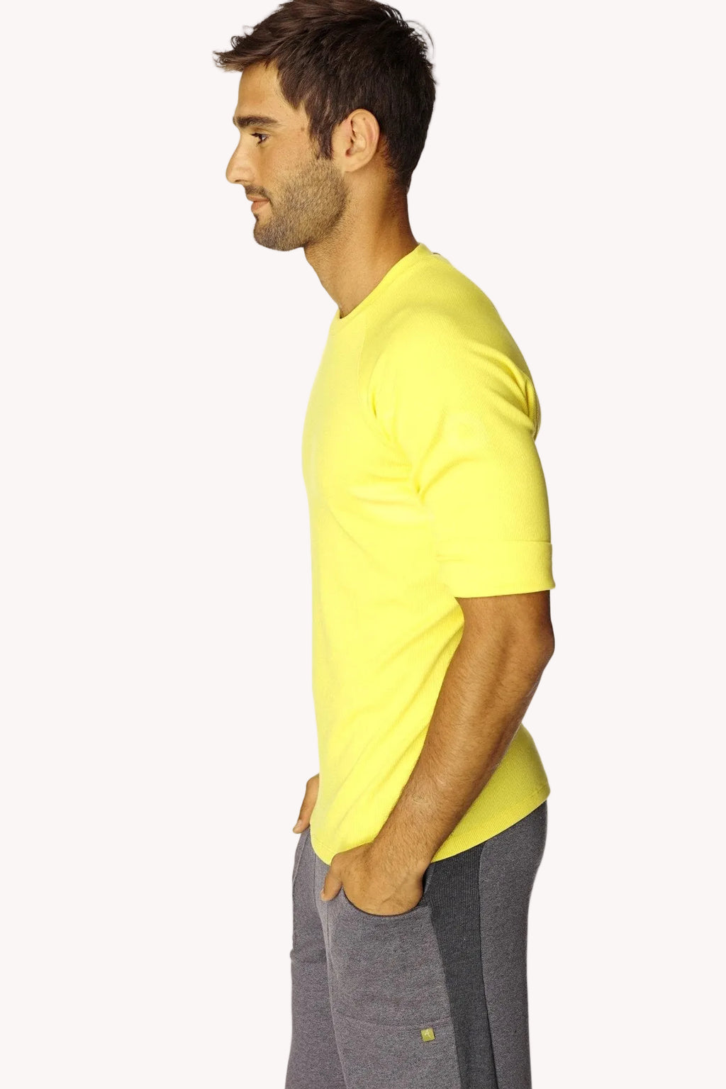 Hybrid Raglan Crew-Neck Tee – Yellow