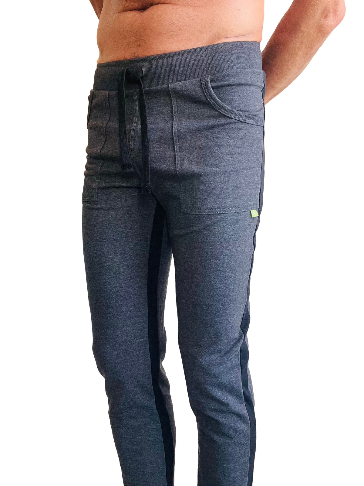 Eco-Track Yoga Sweatpants – Charcoal/Black