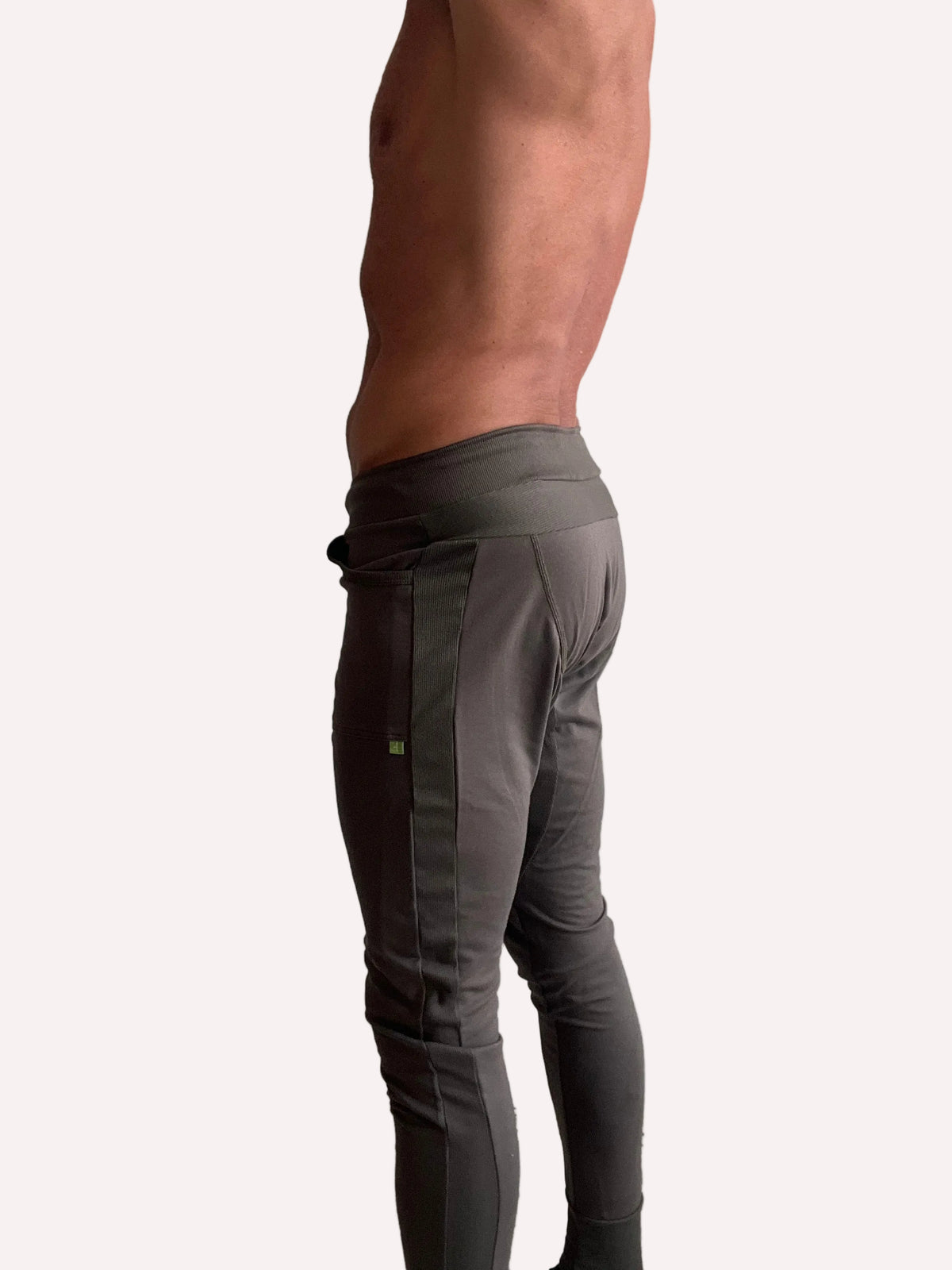 Long Cuffed Yoga Joggers – Army Green