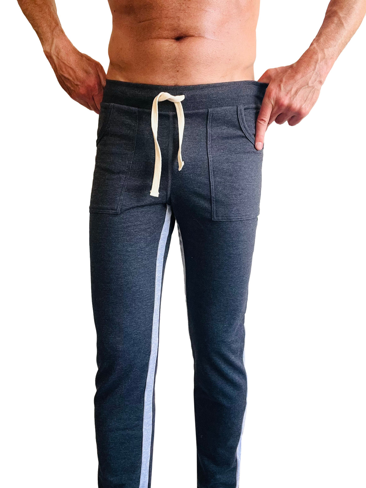 Eco-Track Yoga Sweatpants – Charcoal/Grey